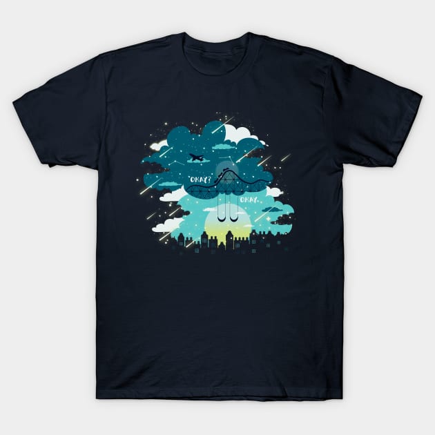 Stars and Constellations T-Shirt by risarodil